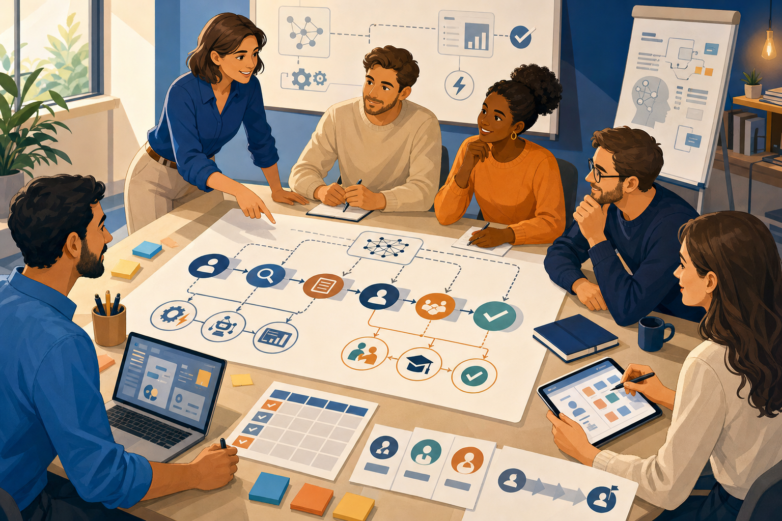 atelier RH pour identifier les tâches automatisables et les compétences à développer avec l’IA