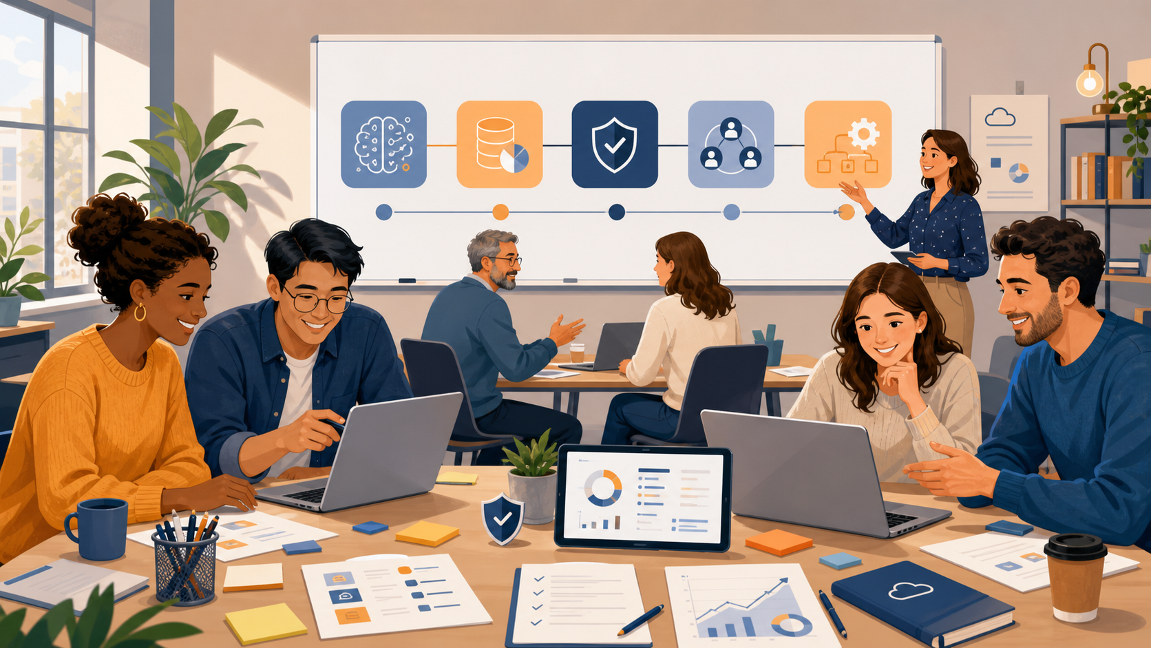 atelier de formation sur l’IA, les données et la cybersécurité pour renforcer l’employabilité digitale.